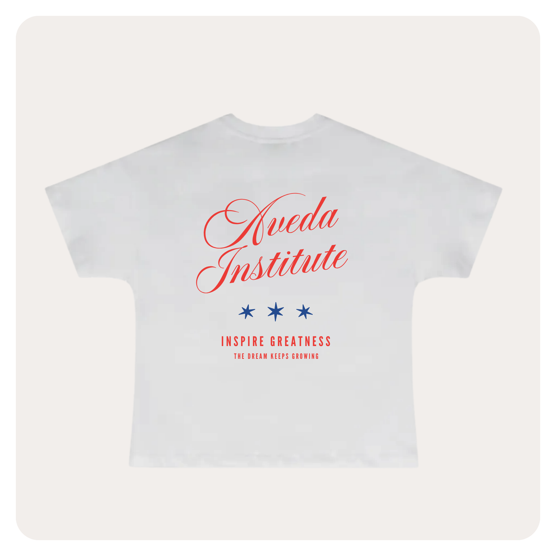 Aveda Plaid Heart Tee