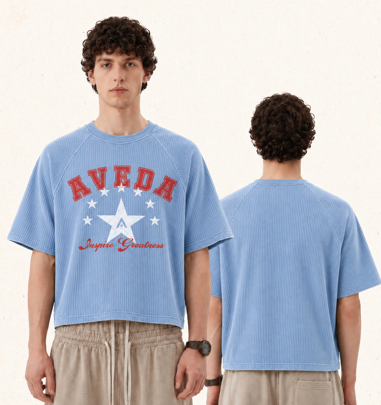 Aveda Stars Waffle Tee