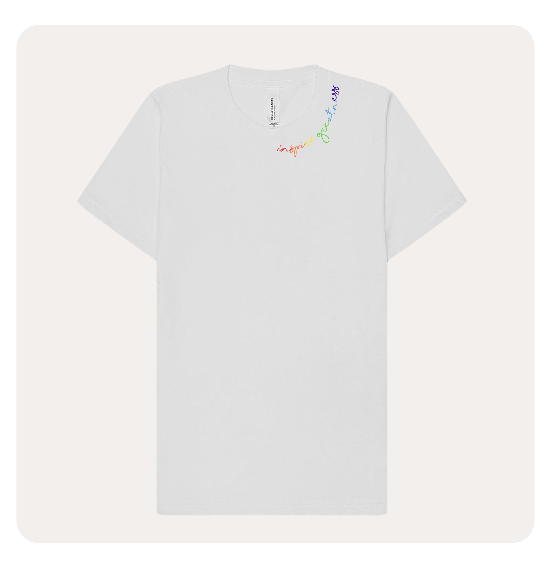 Inspire Greatness Rainbow Tee